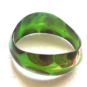 Vintage Peacock Bangle Bracelet